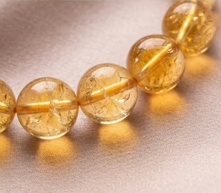 Natural Citrine Crystal Bracelet | AAA Grade 8mm Gemstone Beads | Healing Bracelet for Abundance & Positivity | Gift for Women & Men