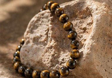 Natural Tiger Eye Crystal Bracelet | AAA Grade 8mm Gemstone Beads | Healing Bracelet for Courage & Strength | Gift for Women & Men