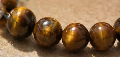 Natural Tiger Eye Crystal Bracelet | AAA Grade 8mm Gemstone Beads | Healing Bracelet for Courage & Strength | Gift for Women & Men