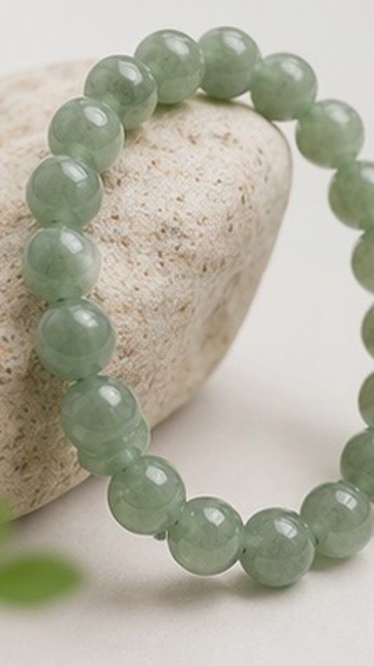Natural Green Aventurine Crystal Bracelet | AAA Grade 8mm Gemstone Beads | Healing Bracelet for Luck & Prosperity | Gift for Women & Men